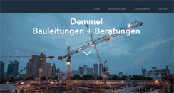 Desktop Screenshot of demmelbauleitungen.ch