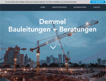 Tablet Screenshot of demmelbauleitungen.ch